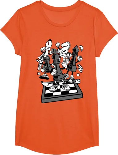 Vista 39 de Figura cómica Camiseta de tablero de ajedrez jugador de ajedrez Azul Marino