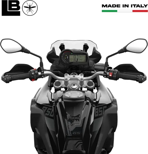 Vista 3 de labelbike - Adhesivo 3D para motocicleta, protección y decoración del depósito de combustible en resina compatible con BMW F 850 GS Triple Black