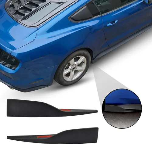 Vista 5 de Faldón Lateral Panel Rocker Alerón para Ford Mustang Roush 2015+, Divisores Difusor de Faldón Lateral de Coche Winglet Compatible con Ford Mustang