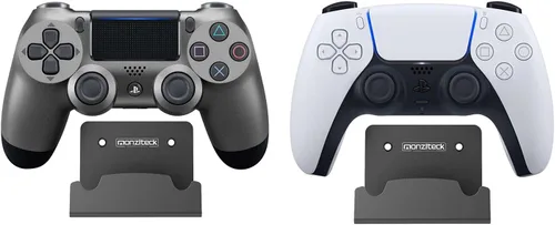 Vista 3 de Monzlteck Nuevo soporte de pared para controlador PS4, compatible con controlador PS5, aplicación sin tornillos (individual)