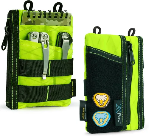 Vista 12 de VIPERADE VE18 EDC Bolsa, Organizador de Bolsillo para Hombres, Organizador de Bolsillo EDC, 3 Ranuras con 2 Bolsillos con Cremallera, Bolsa