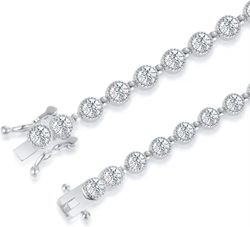 Vista 3 de Tennis Bracelets for Women, Sterling Silver Diamond Bracelets for Women 925 Prime Jewelry, Rose Gold Dainty Bracelet for Women Trendy 6.75-7.25 Inch
