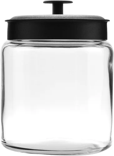 Vista 4 de Anchor Hocking - Tarro con tapa de metal negro (1.5-galones)