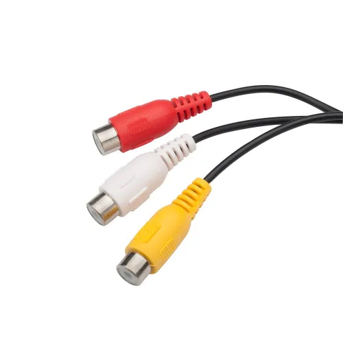 Vista 4 de ANRANK Cable de video compuesto de extensión de audio 3RCA macho a hembra de 10 pies