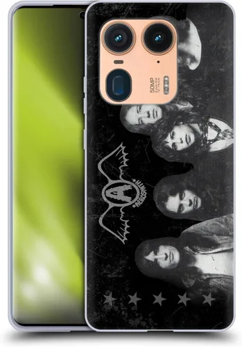Vista 20 de Head Case Designs Officially Licensed Aerosmith 1987 Permanent Vacation Black and White Gel Case [Military Grade Protection] Compatible with Moto E7