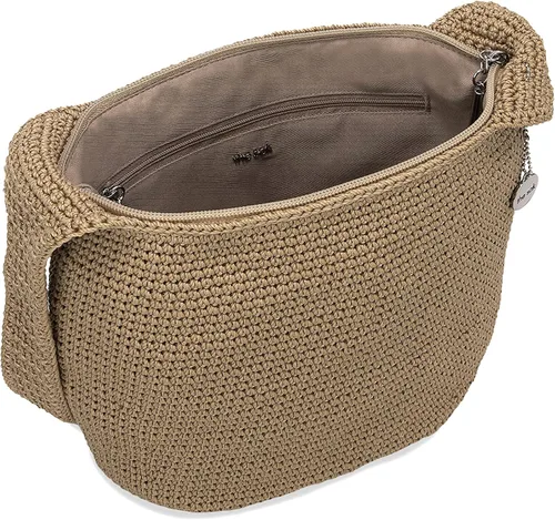 Vista 3 de The Sak Asher Bolso cruzado en ganchillo, bolso grande con correa de hombro única, bambú, Bambú