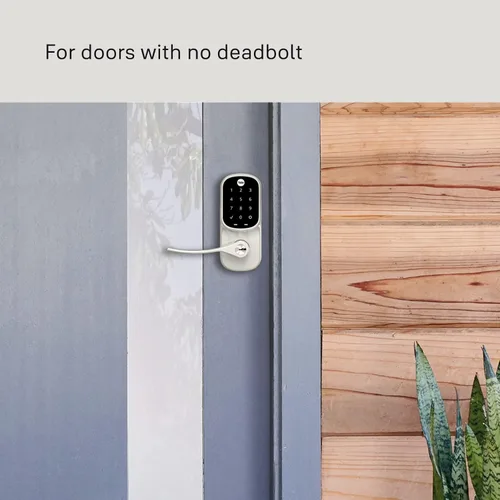 Vista 2 de Yale Assure Lever - Manija de puerta con teclado (para puertas sin pestillo) - Entrada sin llave con desbloqueo por código PIN y bloqueo de un toque