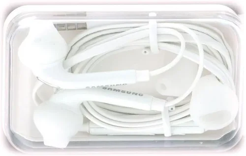 Vista 3 de Samsung Auriculares con cable OEM de 0.138 in con compatibilidad universal EO-EG920LW (estuche joya con argelas adicionales)