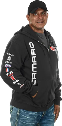 Vista 4 de JH DESIGN GROUP Sudaderas con capucha Chevy Camaro para hombre con cremallera y sin botones 4 estilos