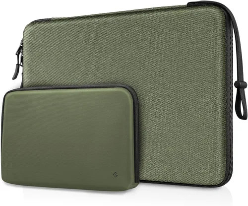 Vista 11 de FINPAC Funda rígida para laptop con funda para accesorios compatible con MacBook Neo (A18 Pro), MacBook M5/M4/M3/M2 de 13 pulgadas (2026-2022)