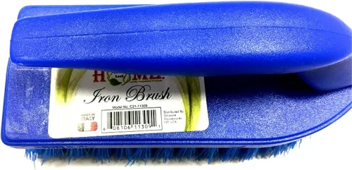 Vista 2 de Uniware Cepillo de fregado en forma de hierro para el hogar con mango de agarre cómodo, fabricado en Italia (azul)