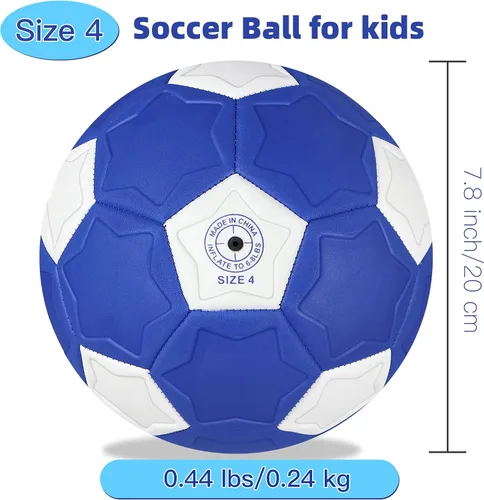 Vista 4 de Curve - Balón de fútbol tamaño 4, pelotas suaves para exteriores e interiores, pelota de fútbol tamaño 4 para niños y niñas