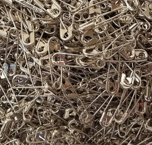 Vista 4 de Paquete de 1000 pasadores de seguridad pequeños (1-1/16 pulgadas, plateados) – Alfileres resistentes al óxido para ropa, pañales, costura, hijabs