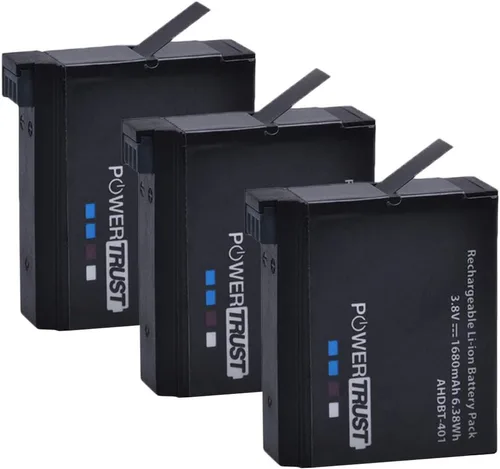 Vista 7 de 3 unids AHDBT-401 Batería para Gopro Hero 4 AHDBT401 AHBBP-401 AHDBT 401 Batería Digital y LED 3 Puertos USB Cargador para GoPro Hero4 HERO4 Cámara