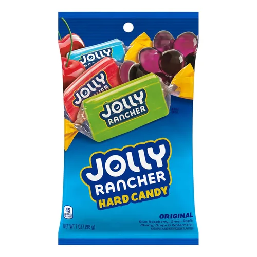 Vista 3 de Jolly Rancher, Bolsa de dulces duros con sabor a fruta original, 7 onzas
