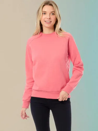 Vista 5 de MixMatchy Sudadera básica suave y cómoda de forro polar con cuello redondo para mujer