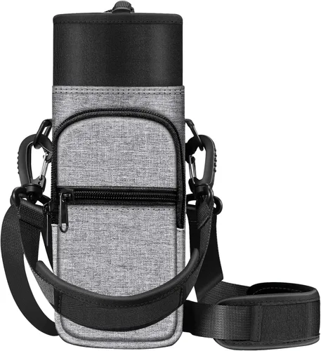 Vista 10 de CaseBot Bolsa de transporte para botella de agua, bolsa deportiva para botella de agua con correa de mano ajustable para el hombro y 2 bolsillos