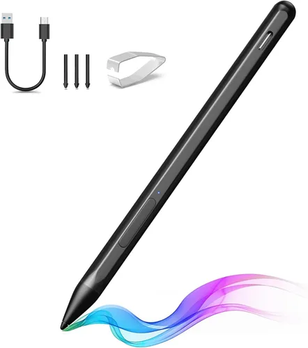 Vista 15 de Lápiz táctil para HP Envy X360 Pavilion X360 Spectre X360 Spectre X2 Envy X2 Recargable MPP 2.0 Lápiz táctil con inclinación activa con sensibilidad
