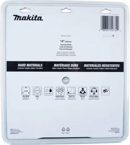 Vista 3 de Makita E-02646 Hoja de diamante de 14", turbo, material duro