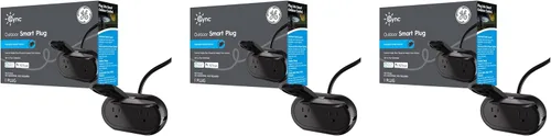 Vista 13 de [Usado] GE Cync - Enchufe inteligente, enchufe Bluetooth para exteriores y Wi-Fi, enchufe resistente a la intemperie, funciona con Alexa y Google
