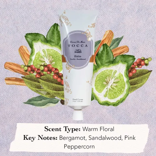 Vista 7 de Tocca Eau de Parfum (1.7 fl oz) y Crema de Manos (4.1 fl oz) en Colette - Bergamota, Sándalo, Pimienta Rosa