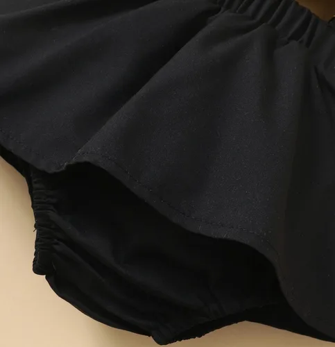 Vista 5 de FANCYINN Mameluco de Halloween para bebé niña, disfraz de abeja amarilla con diadema, talla 1-24 meses