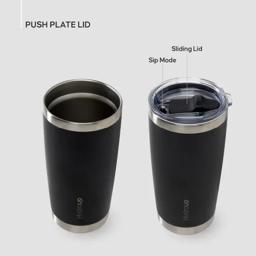Vista 6 de Taza de 20 oz Taza de café de acero inoxidable aislada con tapa Taza de viaje de café y taza de café helado Taza a prueba de derrames Tazas