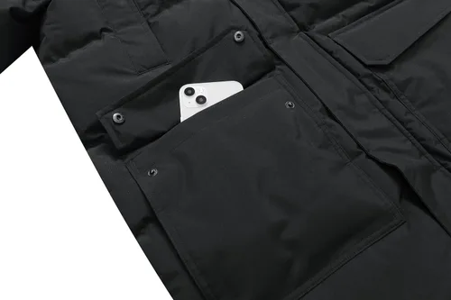 Vista 5 de MOERDENG Men's Winter Snow Coat Water-Resistant Down Parka Warm Puffer Jacket with Detachable Hood