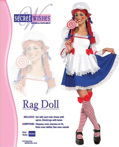 Vista 5 de Disfraz de muñeca de trapo Secret Wishes