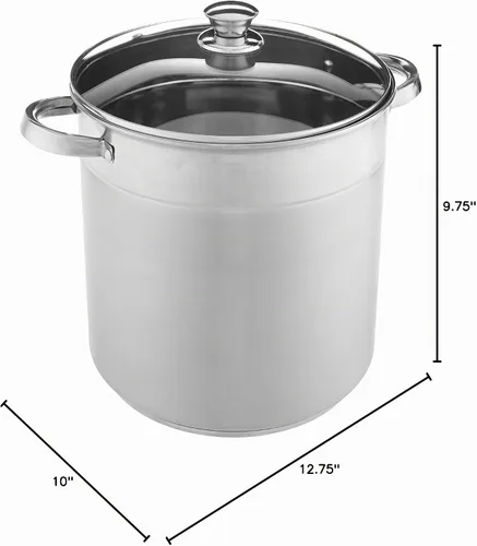 Vista 5 de Prep•N•Cook by McSunley - Olla de acero inoxidable de 12 cuartos