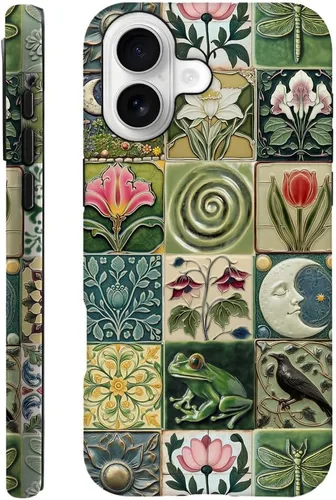 Vista 47 de DAIZAG Funda compatible con iPhone 11, funda duradera de protección contra golpes para niñas y mujeres, cruz bíblica, collage de flores