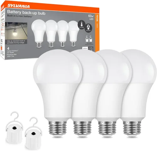 Vista 9 de Sylvania Night Chaser LED A21 Light Bulb, 200W Equivalent, Efficient 22W, 10 Year, Non-Dimmable, Super Bright 3000 Lumen, Soft White - 1 Pack (40584)
