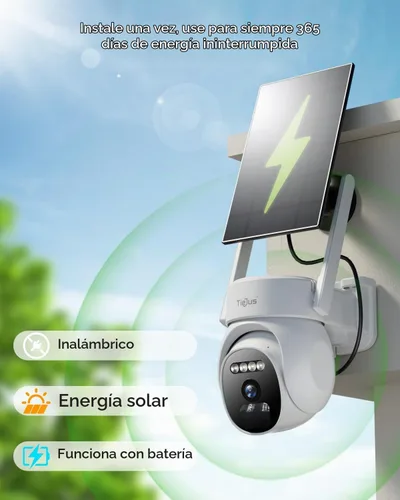 Vista 7 de Paquete de 2 cámaras de seguridad solar 2K inalámbricas