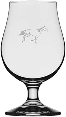 Vista 85 de Abaco Barb Body Horse - Vaso de cerveza Iona grabado (13.25 onzas)