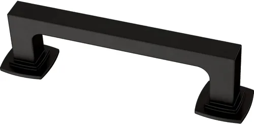 Vista 25 de Franklin Brass (1 paquete) – Manijas de gabinete color negro mate, centro de agujero de 3-3/4 pulgadas, tiradores para cajones, puerta de gabinete