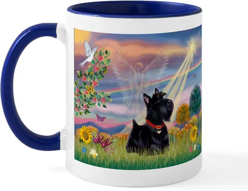 Vista 17 de CafePress Cloud Angel & Scotty Taza de café de cerámica (11 oz)