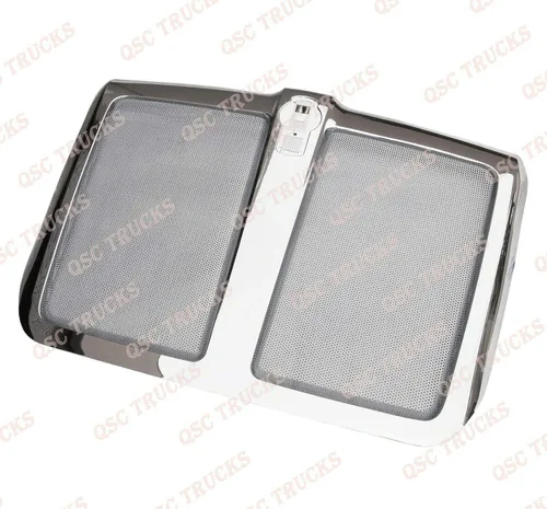 Vista 4 de Juego completo de faros delanteros LED de acero cromado con rejilla para Kenworth T680