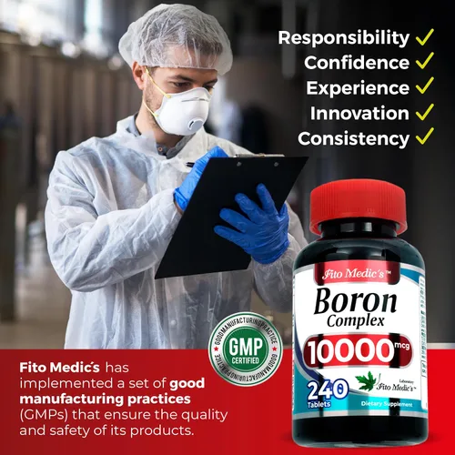 Vista 5 de Laboratorio Boro 10 mg 240 porciones Suplemento de boro