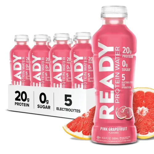 Vista 9 de Ready Protein Water - Agua con 0.53 onzas (15 g) de proteínas de suero de leche, sin azúcar, 12 unidades, 16.9 onzas líquidas cada una.