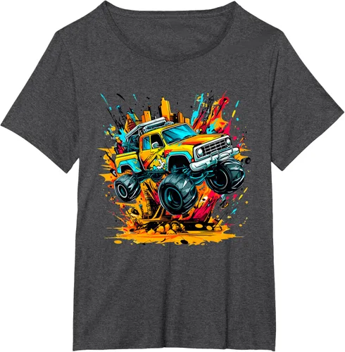 Vista 31 de Monster Trucks Are My Jam - Camiseta Monster Truck, Negro