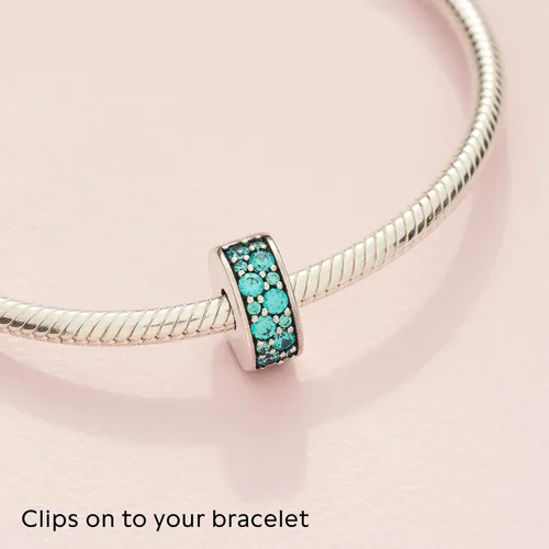 Vista 4 de Pandora 791817MCZ Teal Shinning Elegance Clip