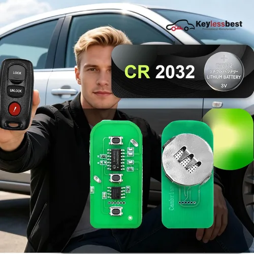 Vista 5 de Repuesto para Mazda 3 Key Fob 2007 2008 2009 Control remoto KPU41794 3 botones 313.8MHz