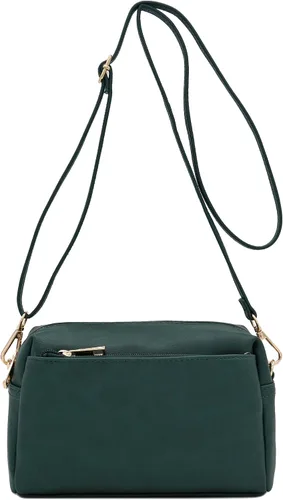 Vista 140 de FashionPuzzle Triple Zip Small Crossbody Bag