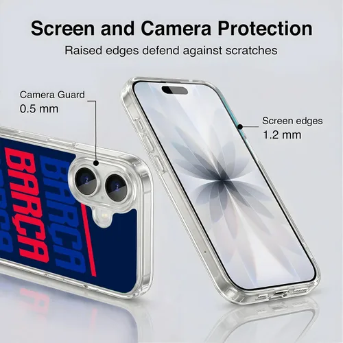 Vista 170 de Head Case Designs Funda de gel suave con licencia oficial del FC Barcelona Barca Crest Graphics [protección de grado militar] compatible con Apple
