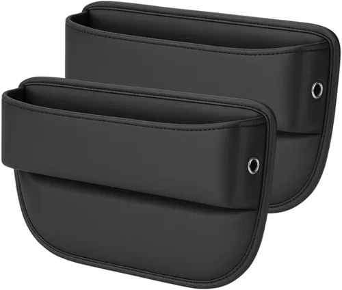 Vista 8 de Organizador Universal para Espacio entre Asientos de AC4®️ Almacenamiento de Lujo en Cuero PU para Coche, SUV y Camiones Organizador de Bolsillo