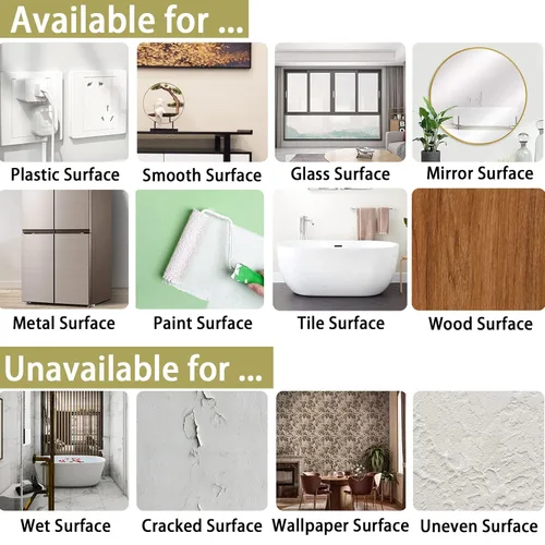 Vista 6 de Gaahing Cinta metalizada dorada, adhesivo decorativo para despegar y pegar con acabado brillante similar a un espejo para detallar paredes