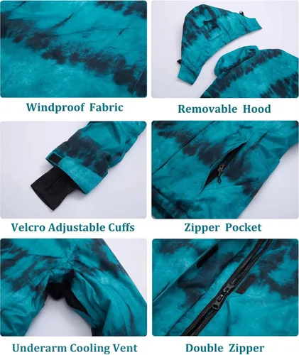 Vista 5 de Women's Ski Jackets and Pants Set Waterproof Snowboard Snowsuit Colorful Winter Warm Snow Coat Suit Windproof Insulated