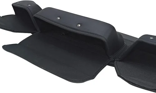 Vista 6 de Bolsas de almacenamiento para parabrisas, bolsa de carenado Batwing de tres bolsillos para Harley Touring 2014-UP, compatible con Electra Glide