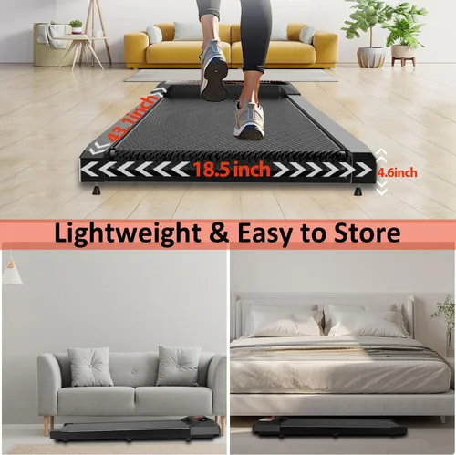 Vista 5 de Maicifi Walking Treadmill Pad with Incline - 2.5HP Low Noise Under Desk Treadmill,Walking Portable Pad with Handle Bar, 3 in 1 for Home, Remote
