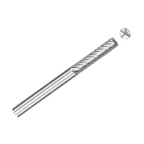 Vista 75 de Drill America SA-1 Rebaba de carburo/lima giratoria cilíndrica de doble corte para amoladora de troquel de 1/4" de diámetro x 5/8" de longitud